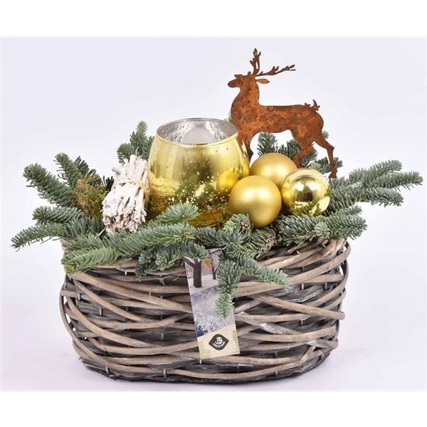 <h4>Wilg mand ovaal girjs 22x13cm</h4>