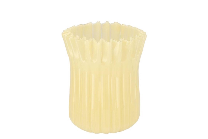 Imke Lemon Vase Milky 18x18x23cm