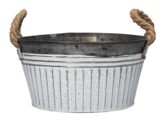 <h4>DF04-666776200 - Planter Zelta d20.5xh10.5 white</h4>