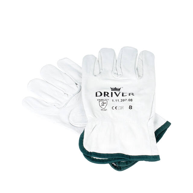 <h4>Handschoen nerfleder rode bies - maat 8</h4>
