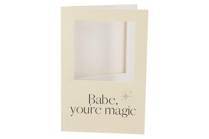 <h4>Gift Tile Card Babe You're Magic Sand 21x14x1cm</h4>