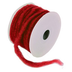 Wool wire on roll ø7mmx 20mtr red  colournr 26