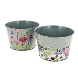 COUPE FLEURIE asst 2 D19.5 H10CM