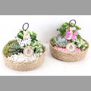 arr2 PL - Jute etagere - roze/wit