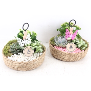 arr2 PL - Jute etagere - roze/wit