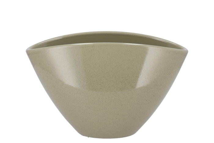 <h4>Ceramic Kiwi Stone Pot Orchid 28x17cm</h4>
