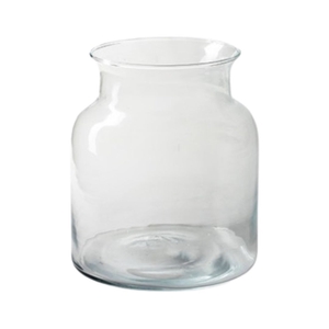 Glas Eco flesvaas d19*20cm
