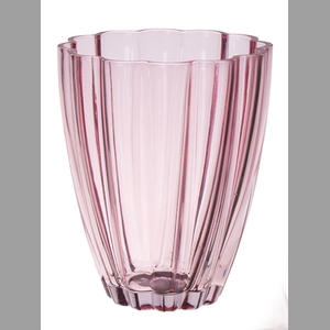 DF02-883798800 - Vase Bloom d14xh17 pink transparent