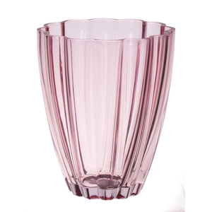 DF02-883798800 - Vase Bloom d14xh17 pink transparent
