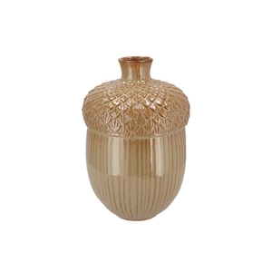 Mika Caramel Vase Acorn 24x24x36cm