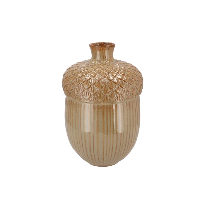 <h4>Mika Caramel Vase Acorn 24x24x36cm</h4>