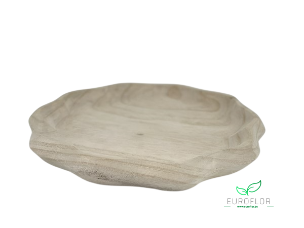 PAULOWNIA WOOD PLATE 36X36XH4