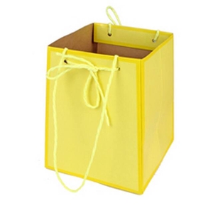 Bag Easy carton 12/12x15/15xH18cm yellow 20/bag