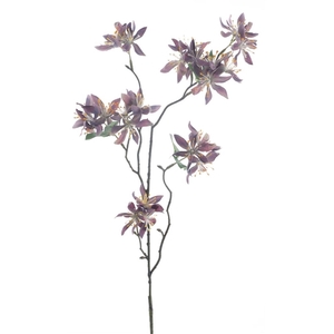 Wild clematis spray 81cm purple