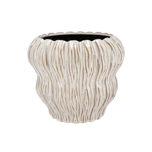 Lima White Pot Bubble 28x28x26cm Nm