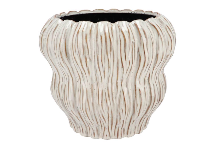<h4>Lima White Pot Bubble 28x28x26cm Nm</h4>