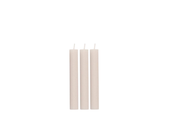 Frosty Ivory Mix Taper Candle 2x15cm