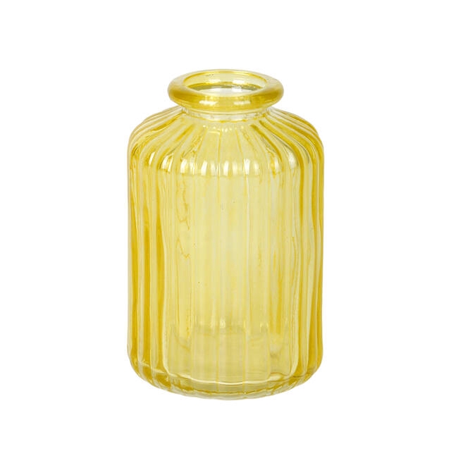 <h4>Vaas Siena glas 6.5xH10cm geel transparant</h4>