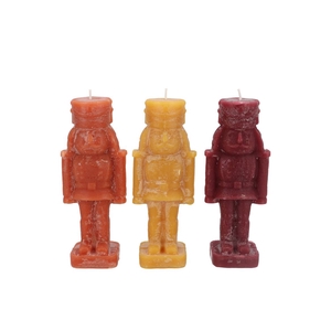 Candle Frosty Nutcracker Autumn Spices Mix 6x6x16cm