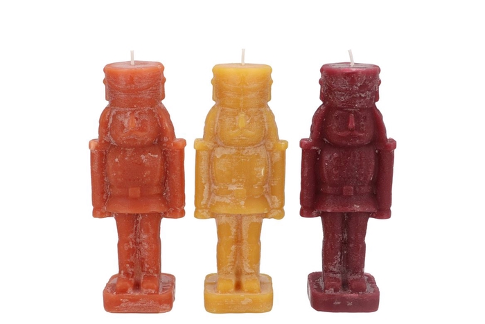 <h4>Candle Frosty Nutcracker Autumn Spices Mix 6x6x16cm</h4>