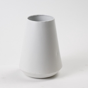 Vase Metl White Texture Ø16x23