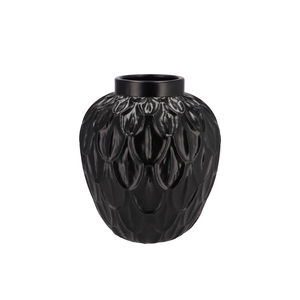 Inga Boa Black Pot Active Glaze 27x27x30cm