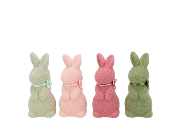 <h4>Easter Flock Summer Blush Bunny Ass 7x8x16cm</h4>