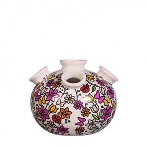 Keramiek Exclusief Tulip vaas doodle d13*11cm