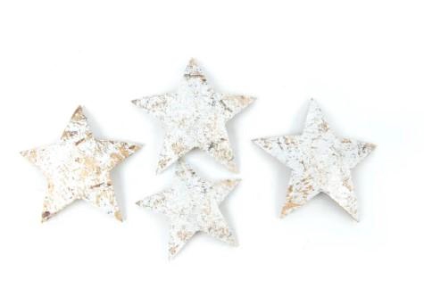 <h4>DECO Coconut shell stars 5-7 cm patina white -4pcs</h4>