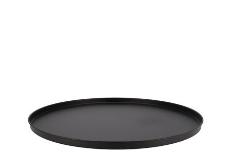 <h4>Coaster Black Tray Metal 36x36x2cm Nm</h4>