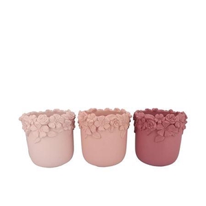 Gigi Dutch Pink Mix Flower Pot Ass 27x27x25m Nm