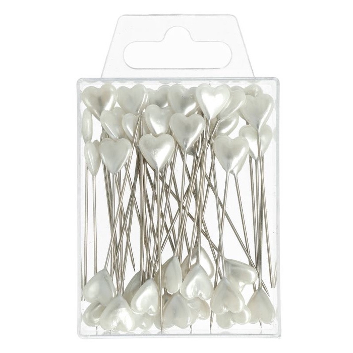 <h4>Wedding Pins heart 10mm x40</h4>