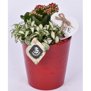 Keremiek met hart 12.5cm