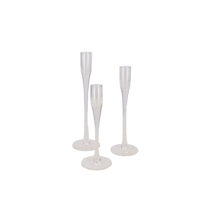Jazz Clear Candle Holder Straight Ass P/3 8x21cm