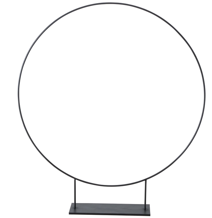 Decorative object Rumba, Round, with stand, H 216 cm, Iron powder coated iron powder coated black, 2015874, 4020607946217