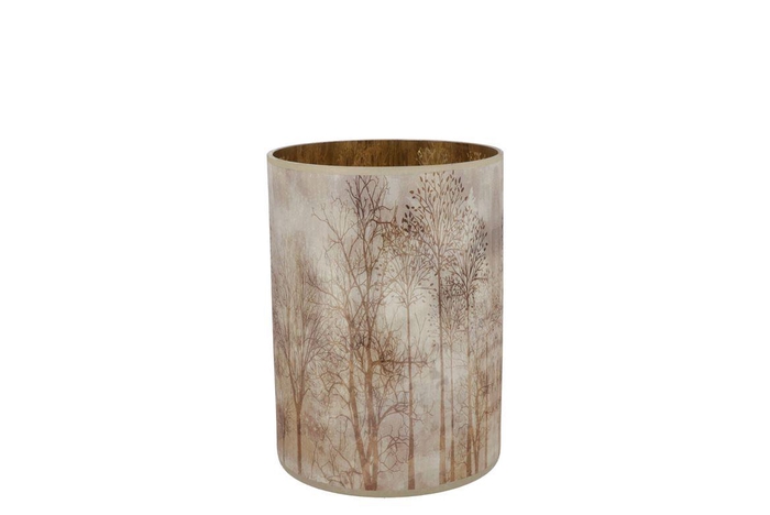 <h4>Ruby Brown T-light Forest 9x10cm</h4>