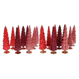 Twinkle Red Mix Glass Tree Matt Ass 9x35cm