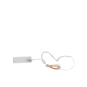 Led Shine Light Chain 20led Timer Ex Battery 95+10cm Copper