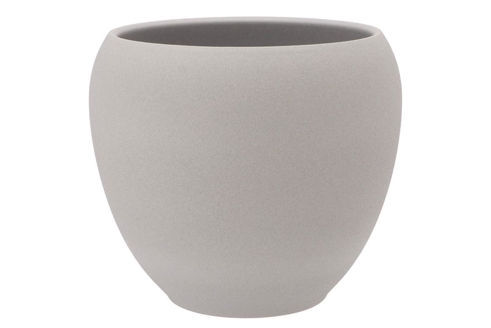 <h4>Vinci Matt Grey Flower Pot 28x24cm</h4>