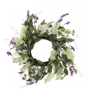Wreath d50cm Silk Lavender Meadow