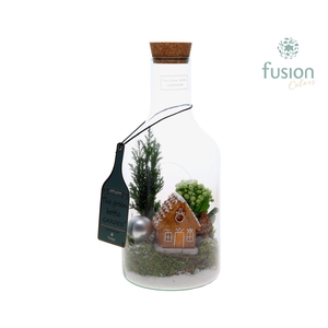 Green Bottlefles Small met Chamaecyparis