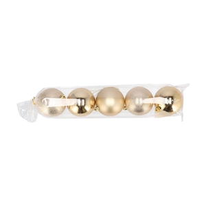 Deco Unbreakable Gold Ball S/5 80mm Nm