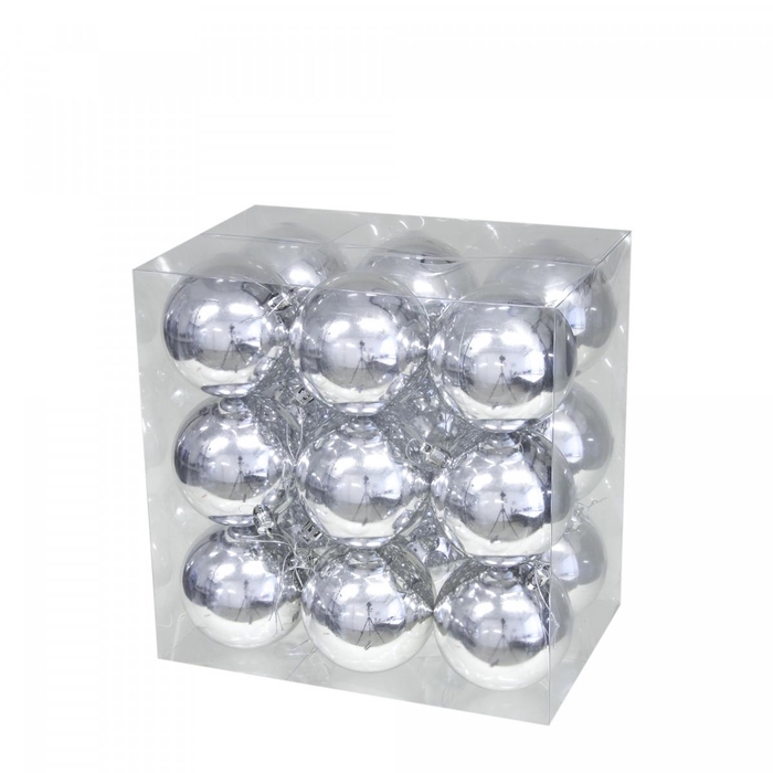 <h4>Kerstbal Bal kunststof  80mm x18</h4>