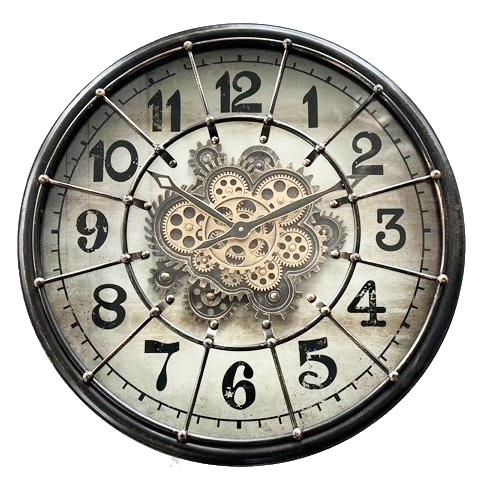 <h4>Clock Gear Ø60cm Black 88910</h4>
