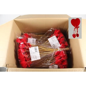 Stick Heart Flock Red+2 Hearts