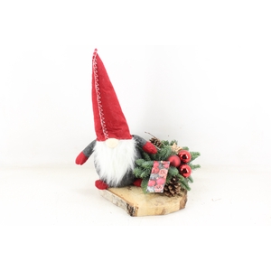 arr5 Kerst MB - Hout schijf gnome L red los