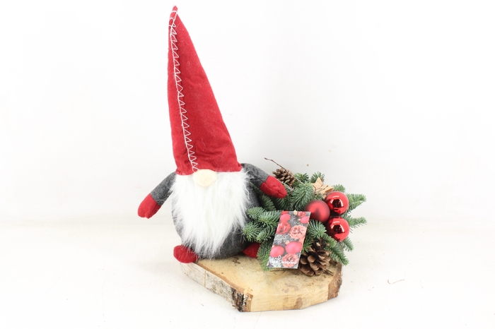 <h4>arr5 Kerst MB - Hout schijf gnome L red los</h4>