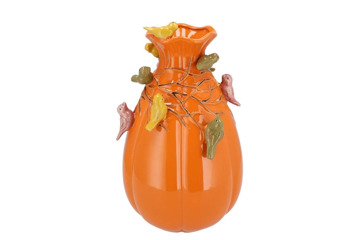 <h4>Bird Vase Cognac 18x18x28cm Nm</h4>