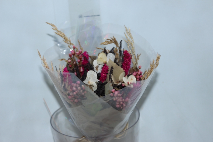 PLANTA SECA BUQUE VARIADO SEMPRE VIVA MULTICOLORIDO 40CM