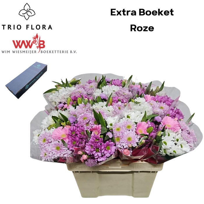 <h4>Boeket Extra L Box Roze</h4>